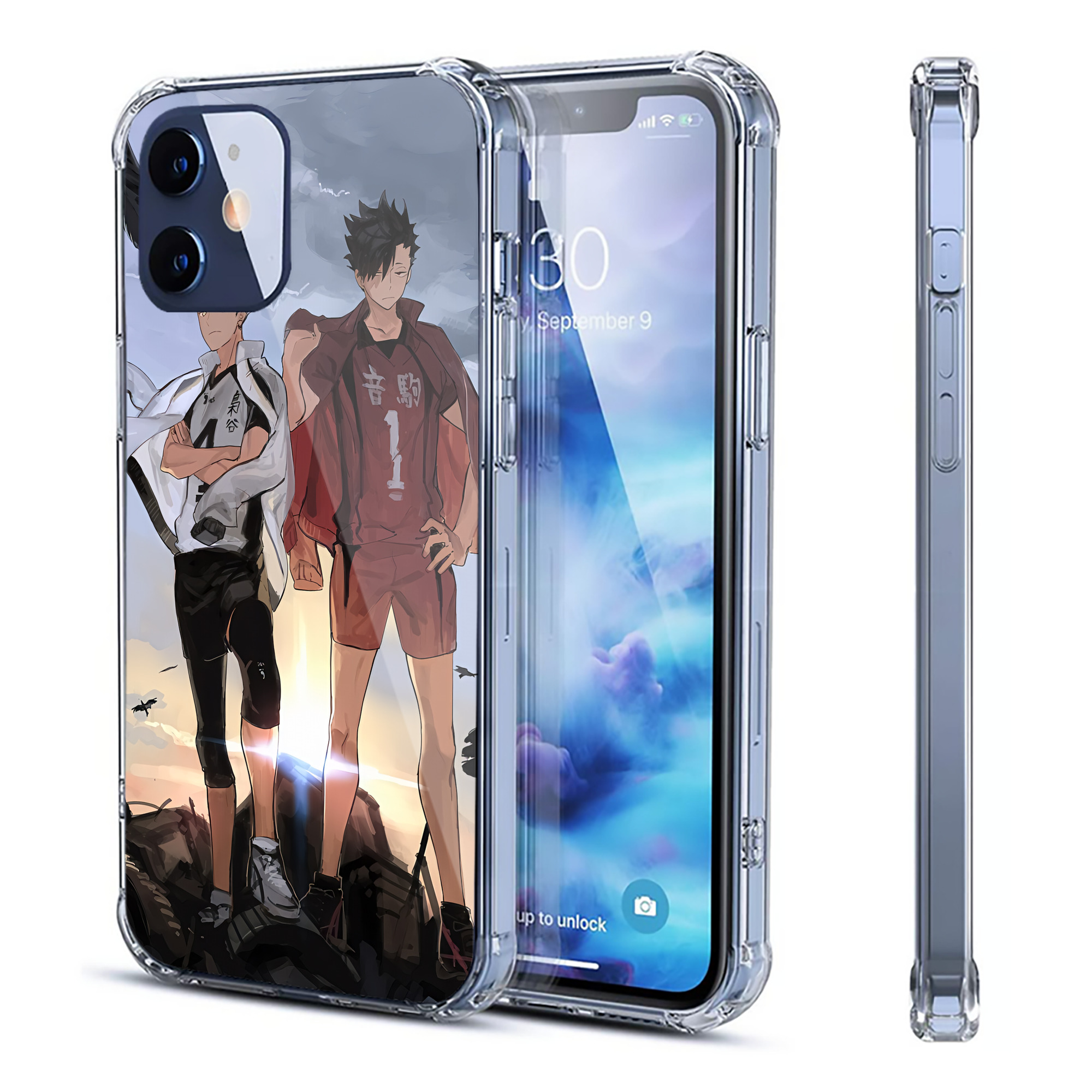 （画像用） ハイキュー!! Haikyu!! 【iPhone 12シリーズ対応】透明スマホケース（クリアソフトケース）